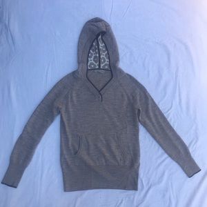 Merino wool hooded sweater